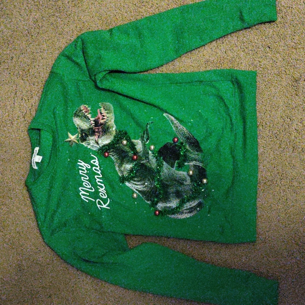 dinosaur Christmas sweater